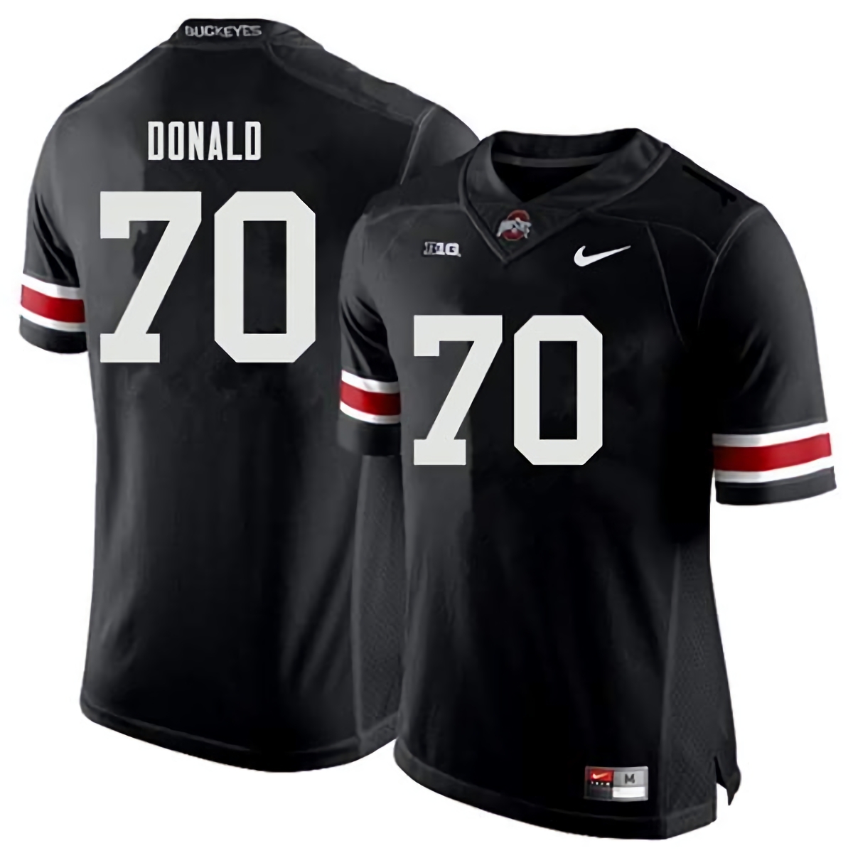 Noah Donald Ohio State Buckeyes Men's NCAA #70 Nike Black College Stitched Football Jersey UAY4356RZ